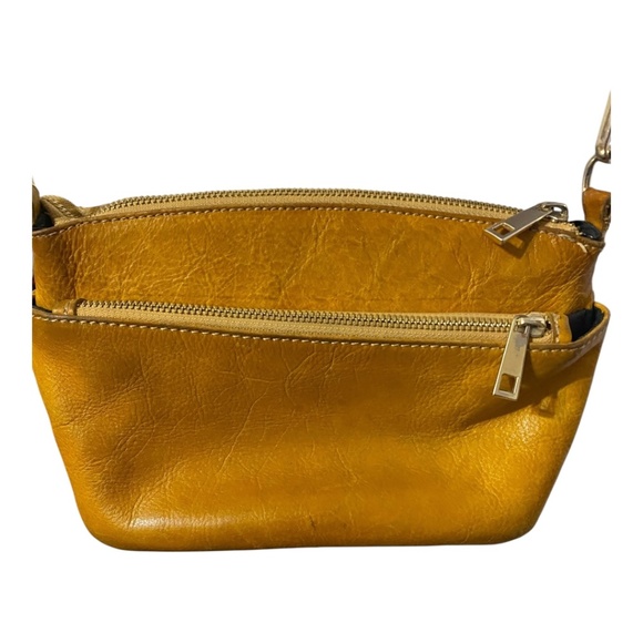 Divina Firenze mustard yellow leather crossbody bag - Picture 5 of 14